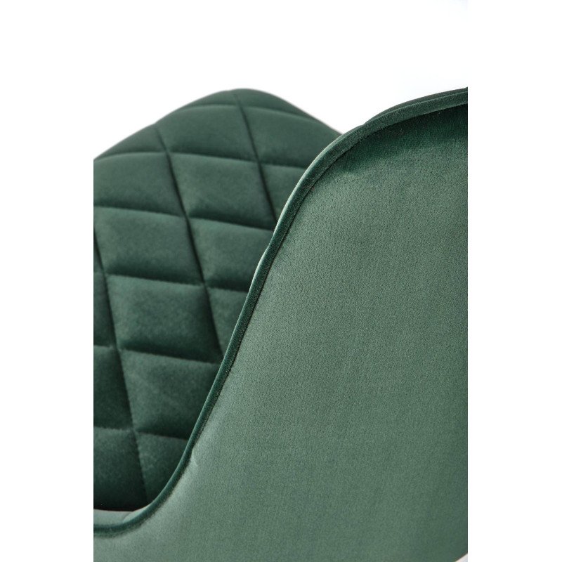 Jedálenská stolička K-450 - čierna/béžové velvet