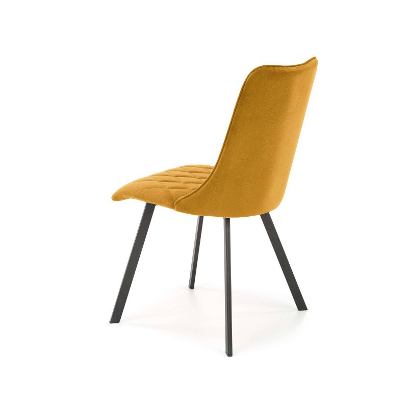 Jedálenská stolička K-450 - čierna/béžové velvet
