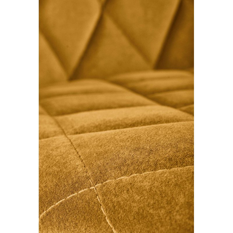 Jedálenská stolička K-450 - čierna/béžové velvet