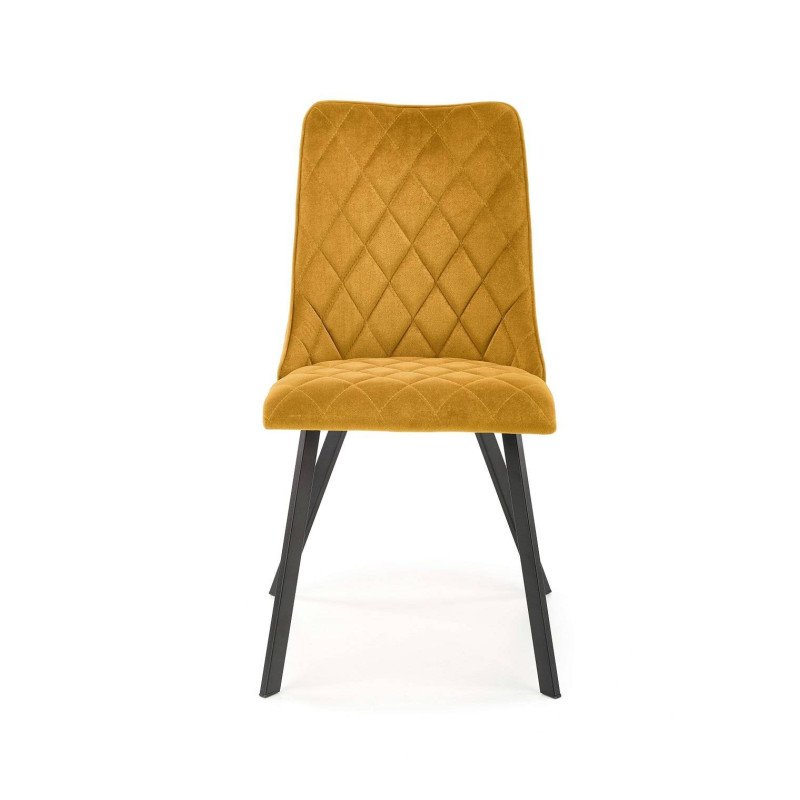 Jedálenská stolička K-450 - čierna/béžové velvet