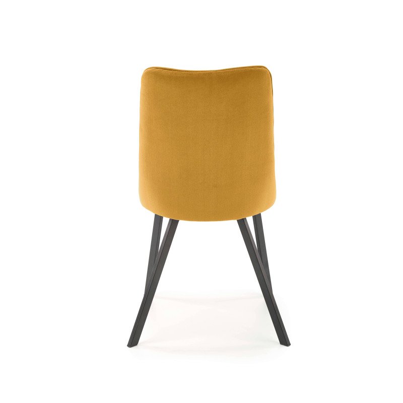 Jedálenská stolička K-450 - čierna/béžové velvet