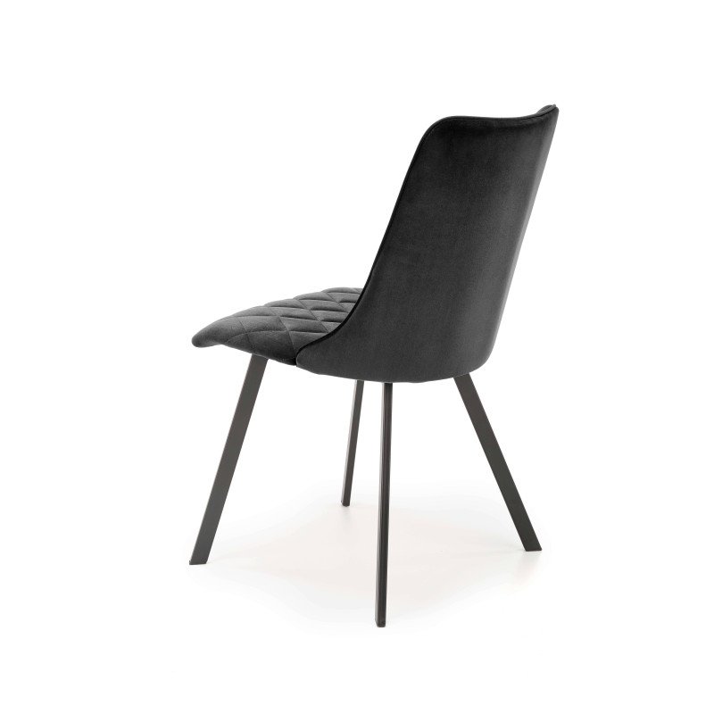 Jedálenská stolička K-450 - čierna/béžové velvet