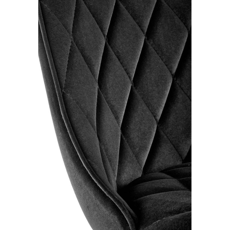 Jedálenská stolička K-450 - čierna/béžové velvet
