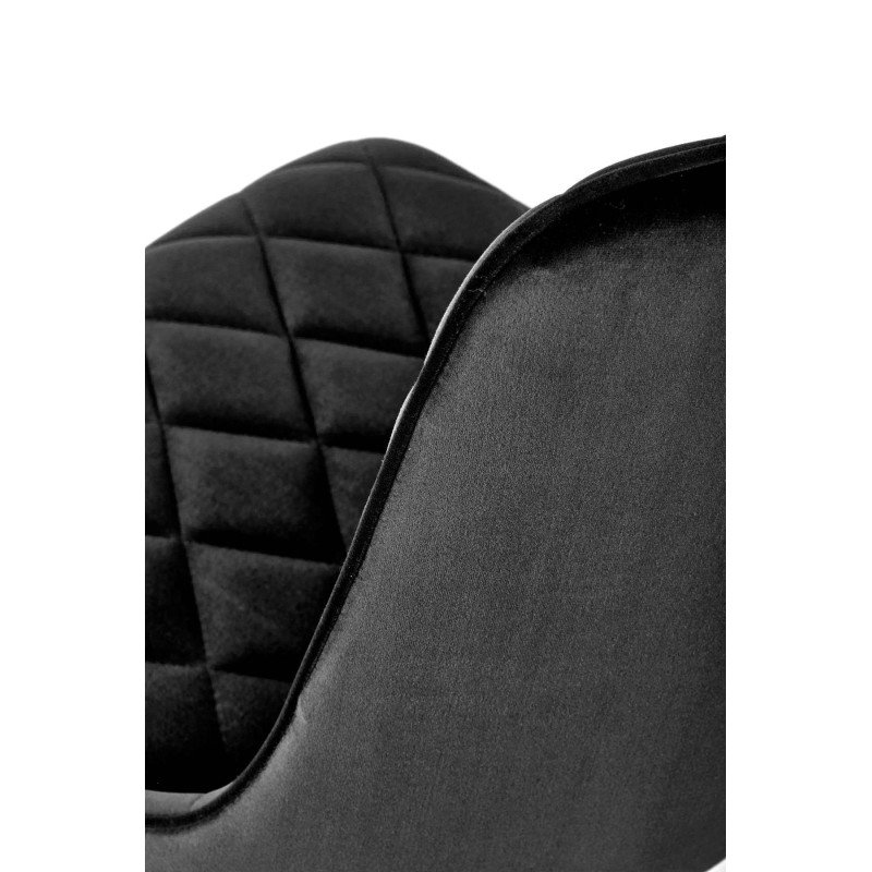 Jedálenská stolička K-450 - čierna/béžové velvet