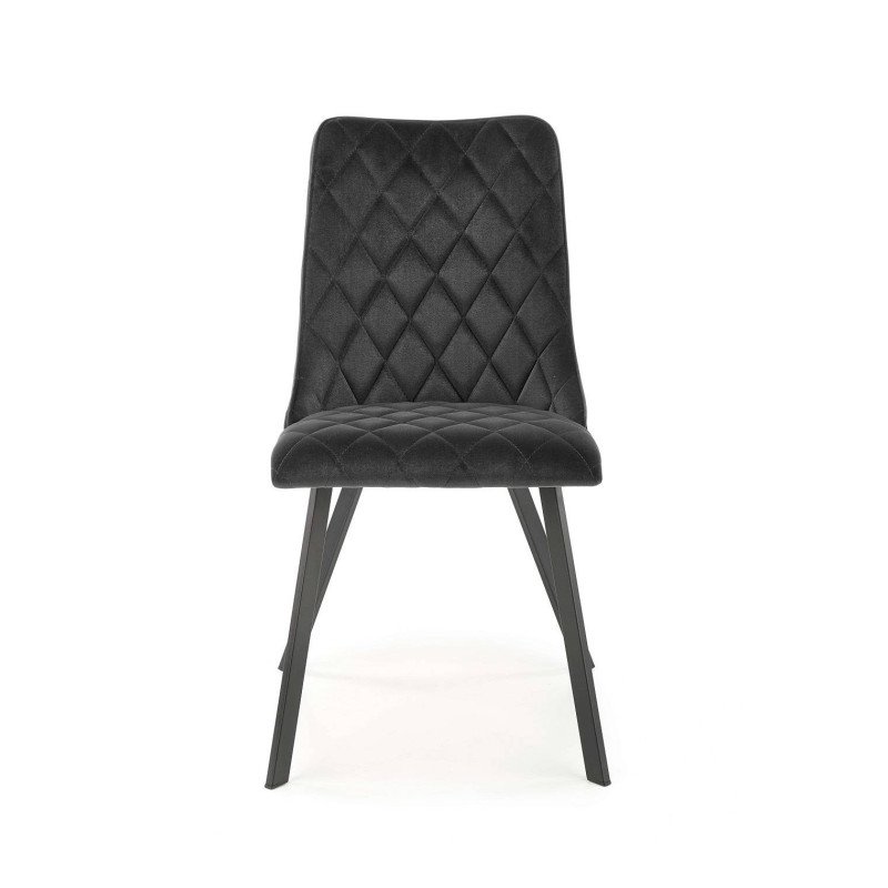 Jedálenská stolička K-450 - čierna/béžové velvet