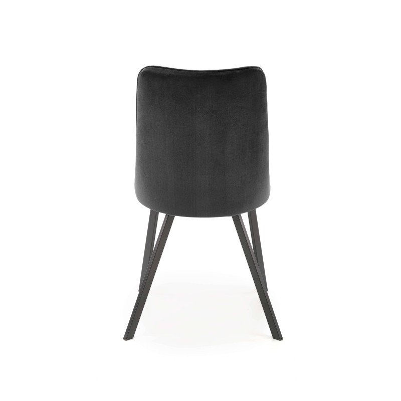 Jedálenská stolička K-450 - čierna/béžové velvet