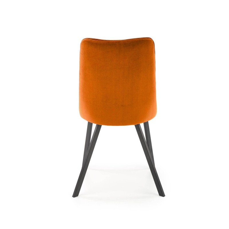 Jedálenská stolička K-450 - čierna/béžové velvet
