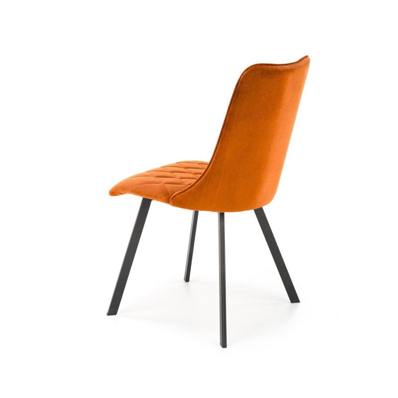 Jedálenská stolička K-450 - čierna/béžové velvet
