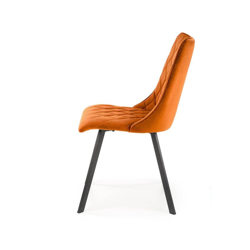 Jedálenská stolička K-450 - čierna/béžové velvet