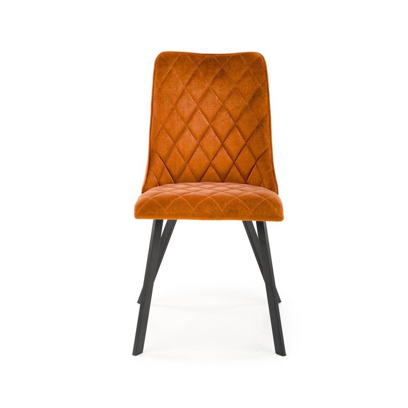 Jedálenská stolička K-450 - čierna/béžové velvet
