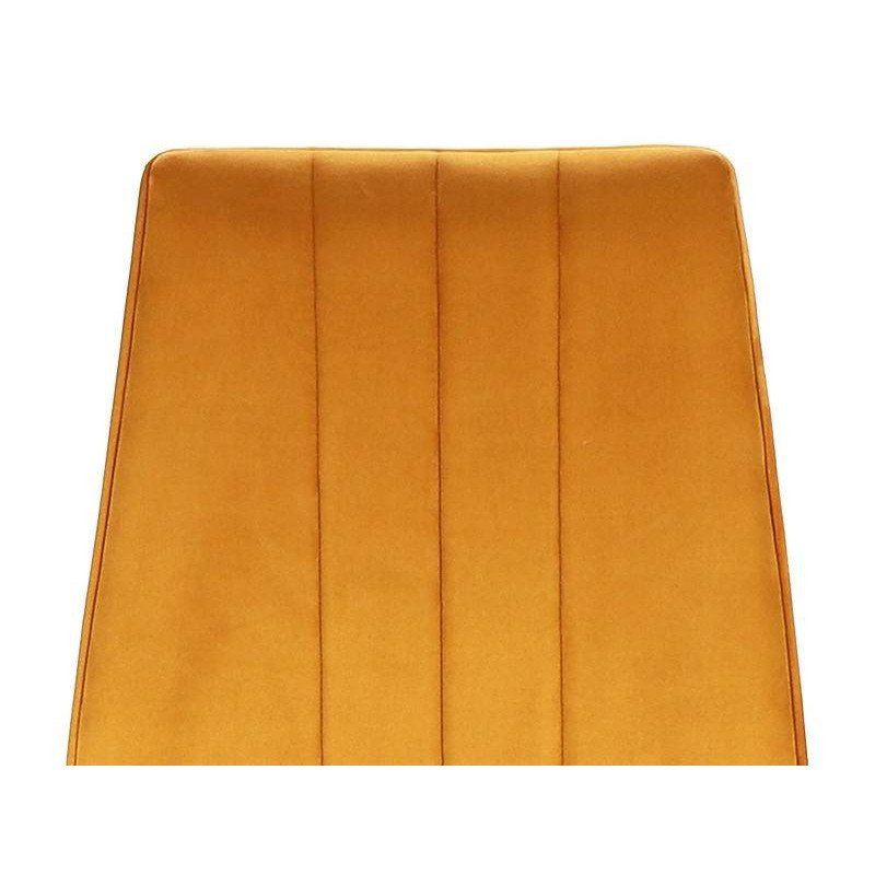 Jedálenská stolička ATOM VELVET - čierna/svetlo sivá bluvel 03