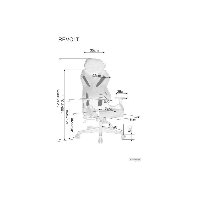 Kancelárske kreslo REVOLT - čierne
