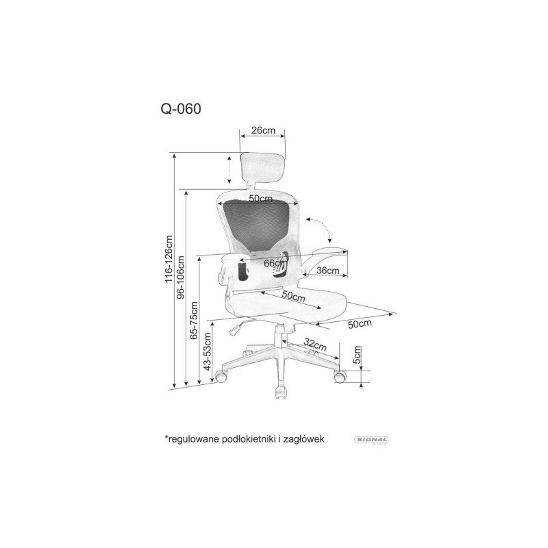 Kancelárske kreslo Q-060 - čierne