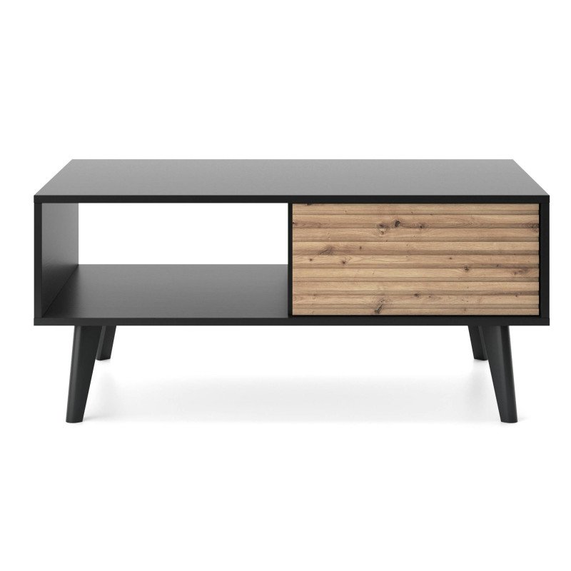 Konferenčný stolík WILLOW L104 - dub artisan/čierne