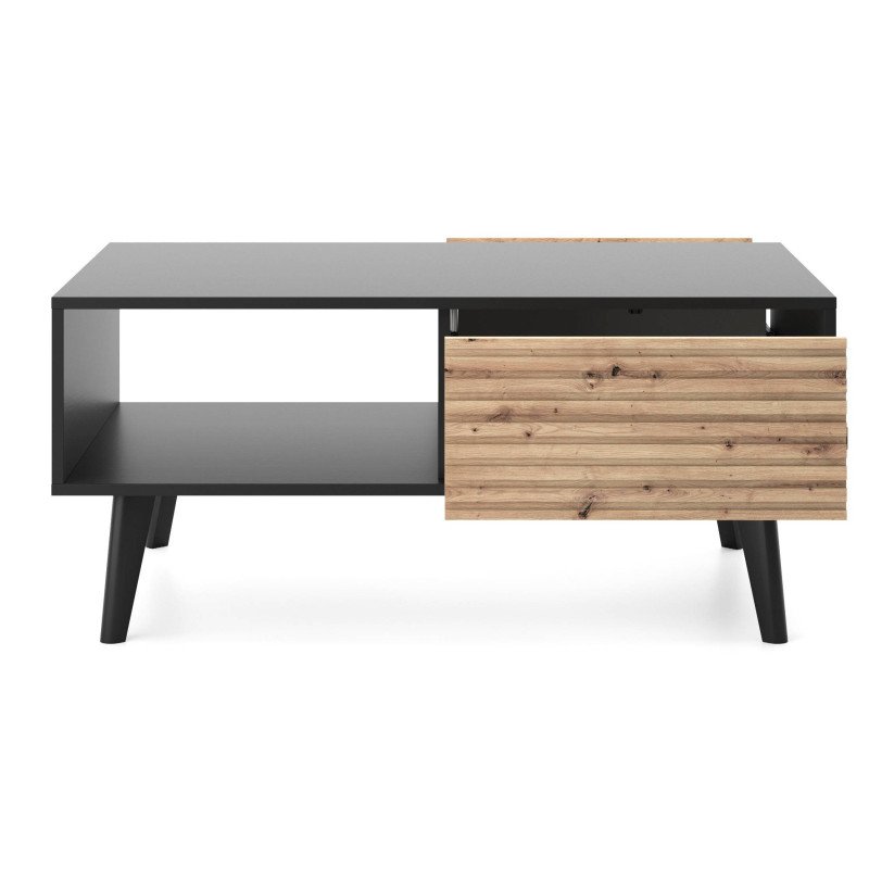 Konferenčný stolík WILLOW L104 - dub artisan/čierne