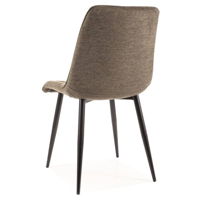 Jedálenská stolička CHIC BREGO - čierna/brego olivka 77