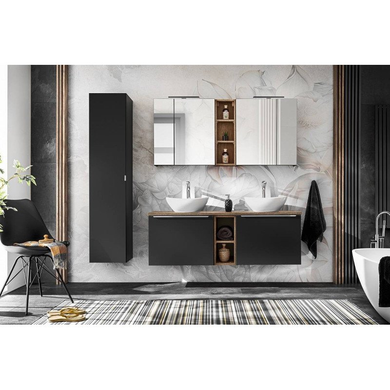 Kúpeľňová doska SANTA FE BLACK 89-180-B - čierne