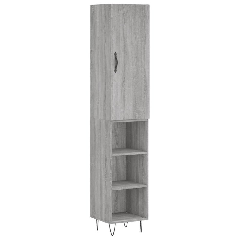 vidaXL Vysoká skrinka dub sonoma 34,5x34x180 cm spracované drevo