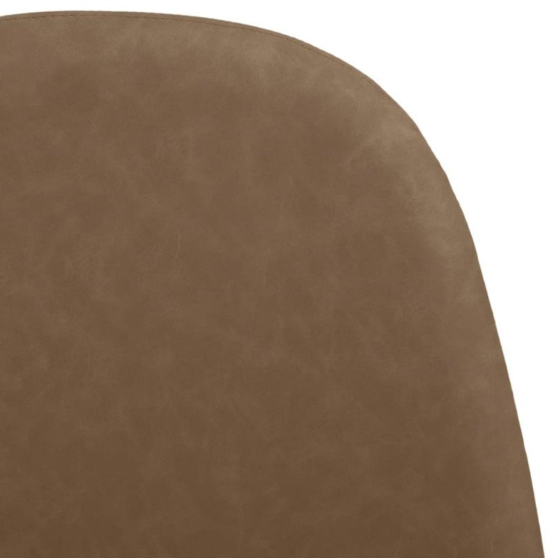 vidaXL Jedálenské stoličky 4 ks 45x53,5x83 cm, tmavohnedé, umelá koža