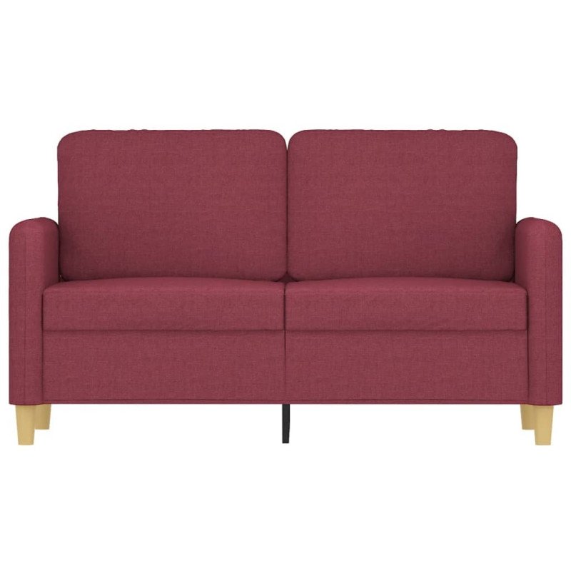 vidaXL 2-miestna pohovka vínovo-červená 120 cm látka