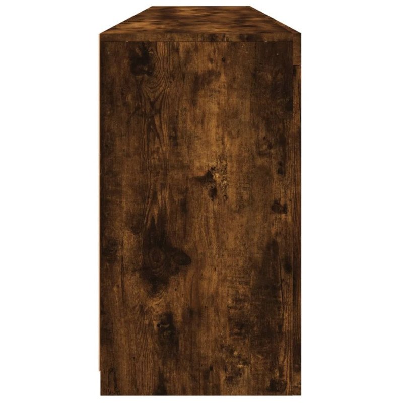 vidaXL Komoda s LED svetlami dymový dub 181,5x37x67 cm