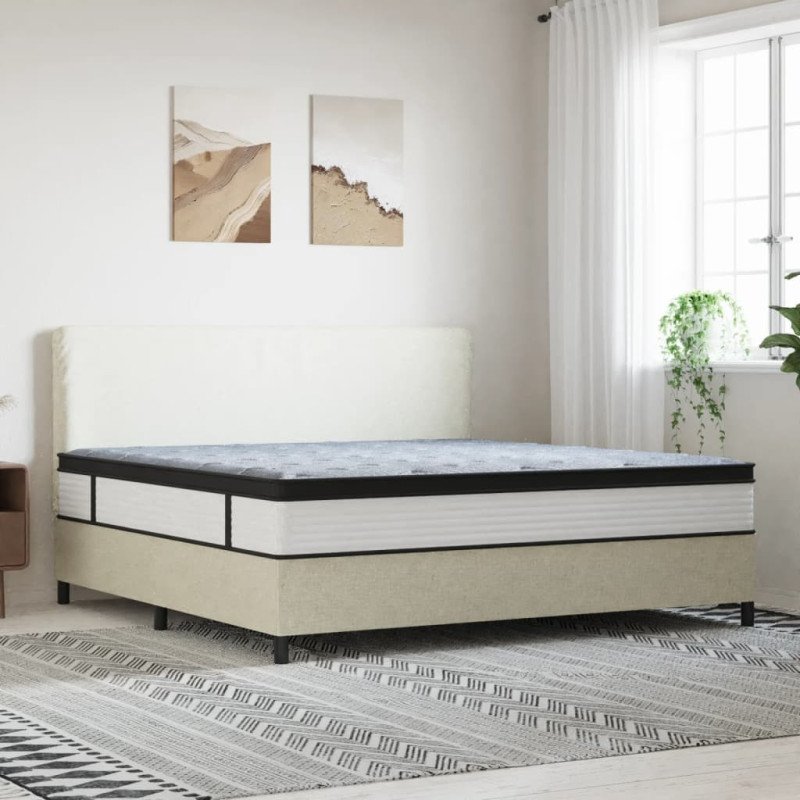 vidaXL Taštičkový pružinový matrac stredne tvrdý plus 200x200 cm