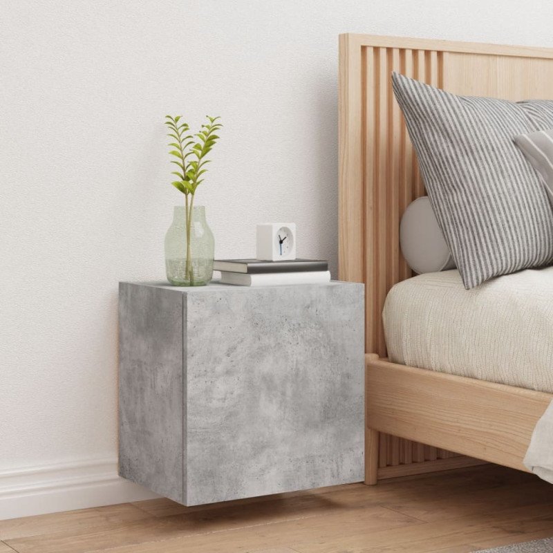 vidaXL TV nástenná skrinka betónovo sivá 40,5x30x40cm kompozitné drevo