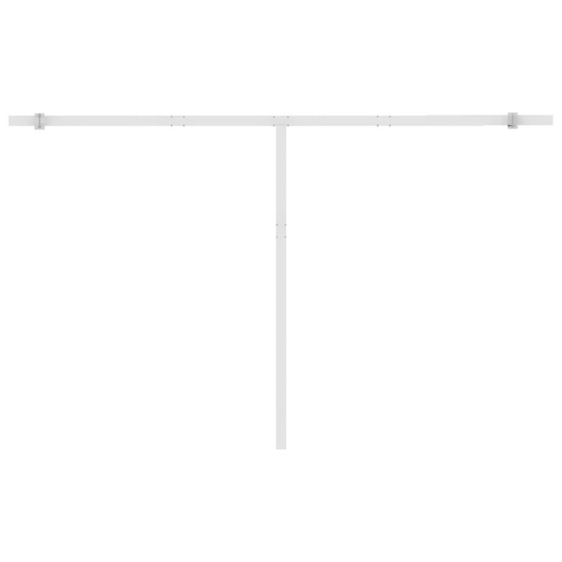 vidaXL Samostatne stojaca automatická markíza 450x300 cm žlto-biela
