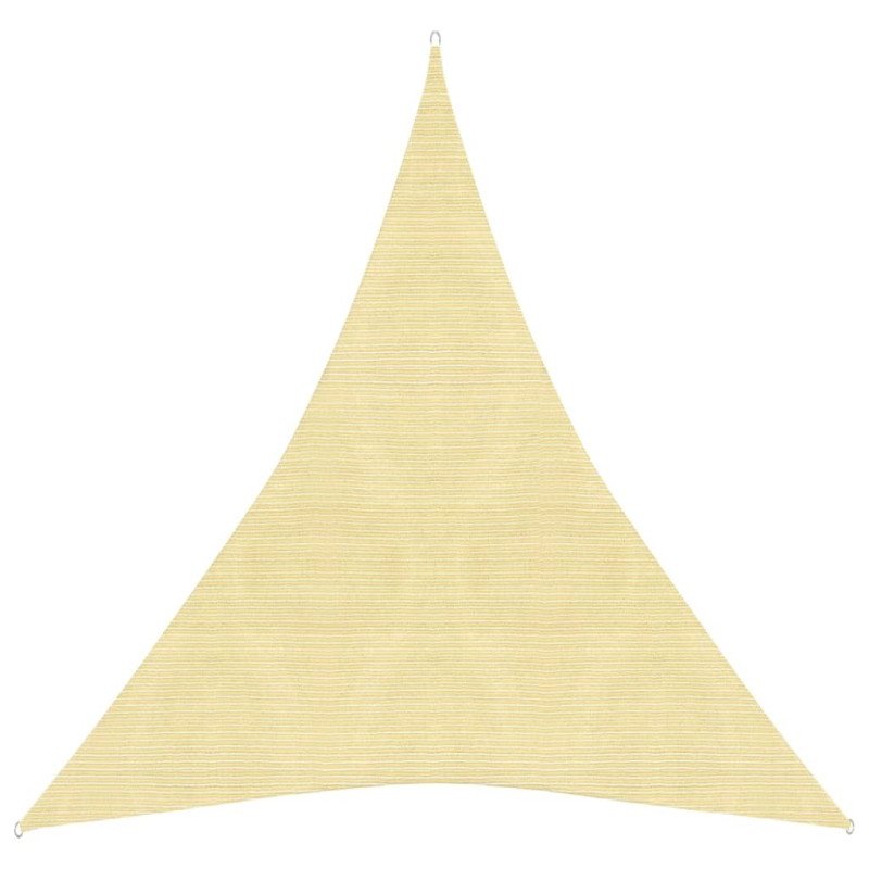 vidaXL Tieniaca plachta 160 g/m² béžová 5x6x6 m HDPE