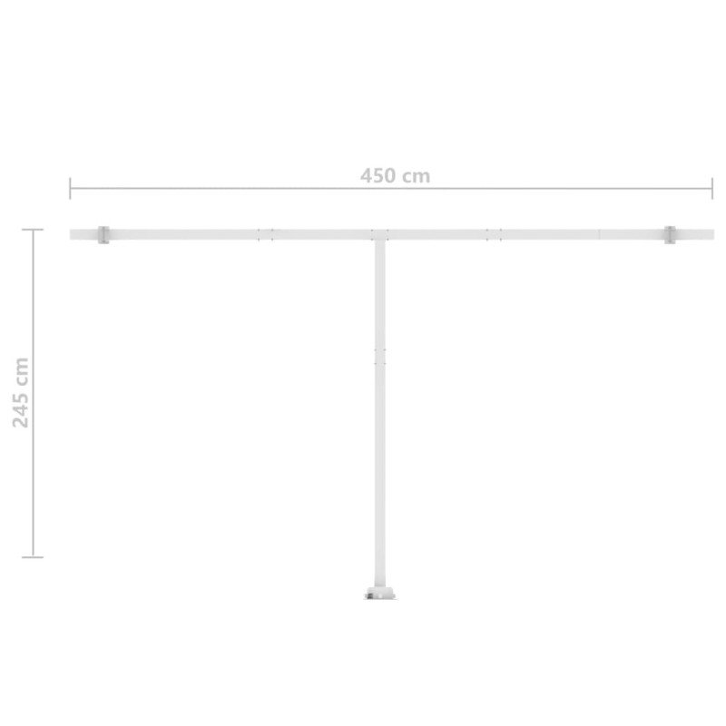 vidaXL Voľne stojaca ručne zaťahovacia markíza 500x350 cm, antracitová