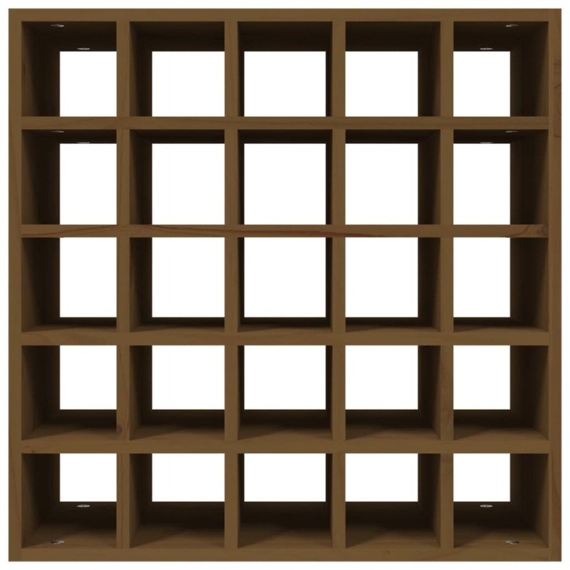 VidaXL Skrinka na víno medovohnedá 56x25x56 cm masívna borovica