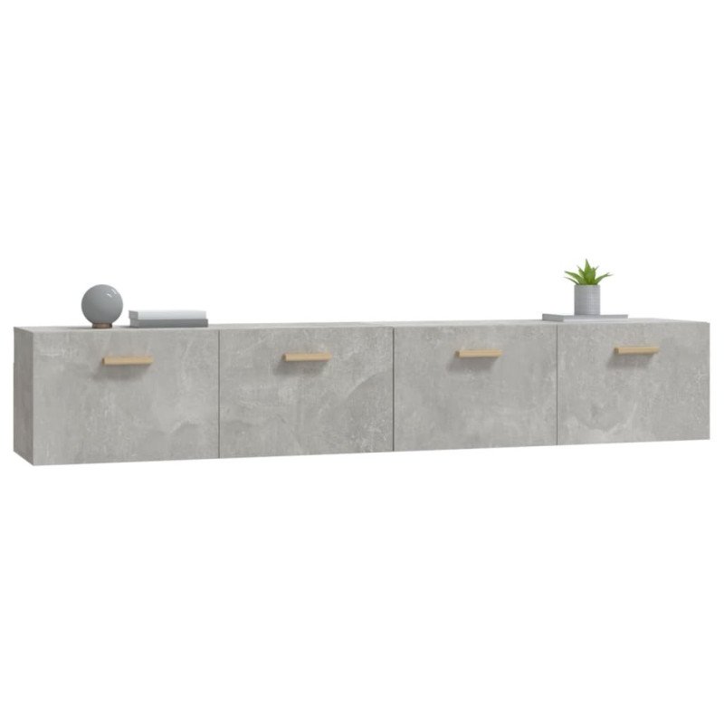 vidaXL Nástenné skrinky 2 ks betónovosivé 100x36,5x35 cm sprac. drevo