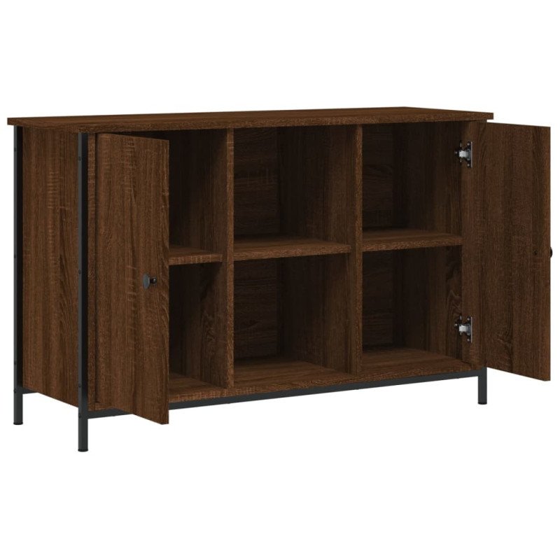 vidaXL TV skrinka hnedý dub 100x35x65 cm kompozitné drevo