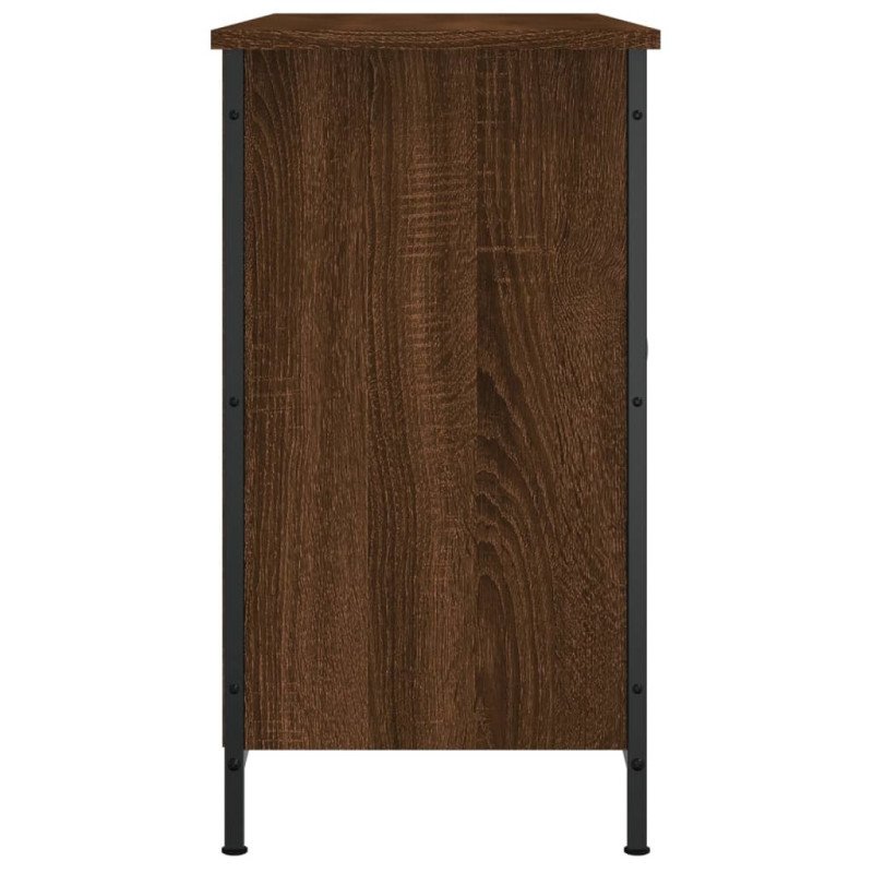vidaXL TV skrinka hnedý dub 100x35x65 cm kompozitné drevo