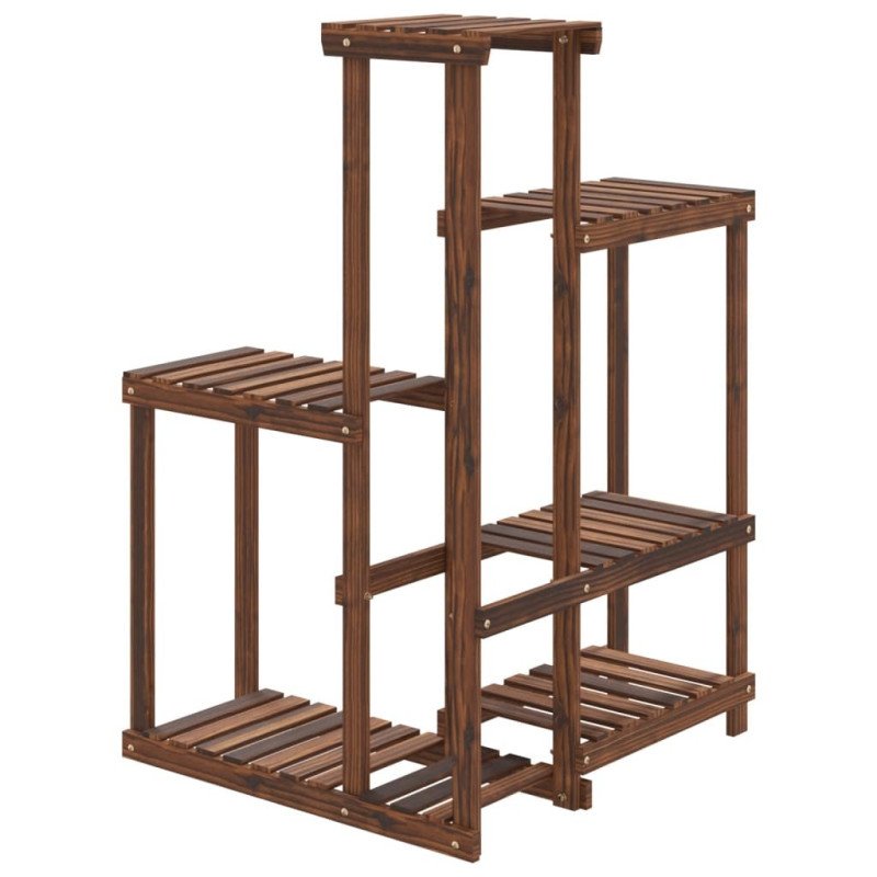 vidaXL Stojan na kvetiny 62,5x61,5x101,5 cm masívna jedľa
