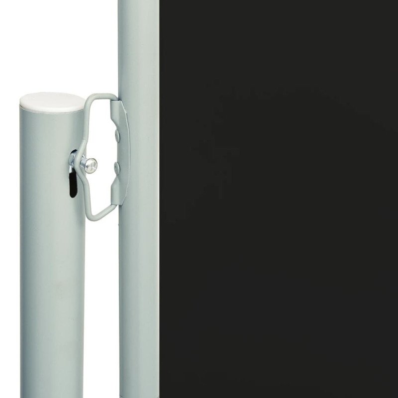 vidaXL Zaťahovacia bočná markíza na terasu 117x300 cm čierna