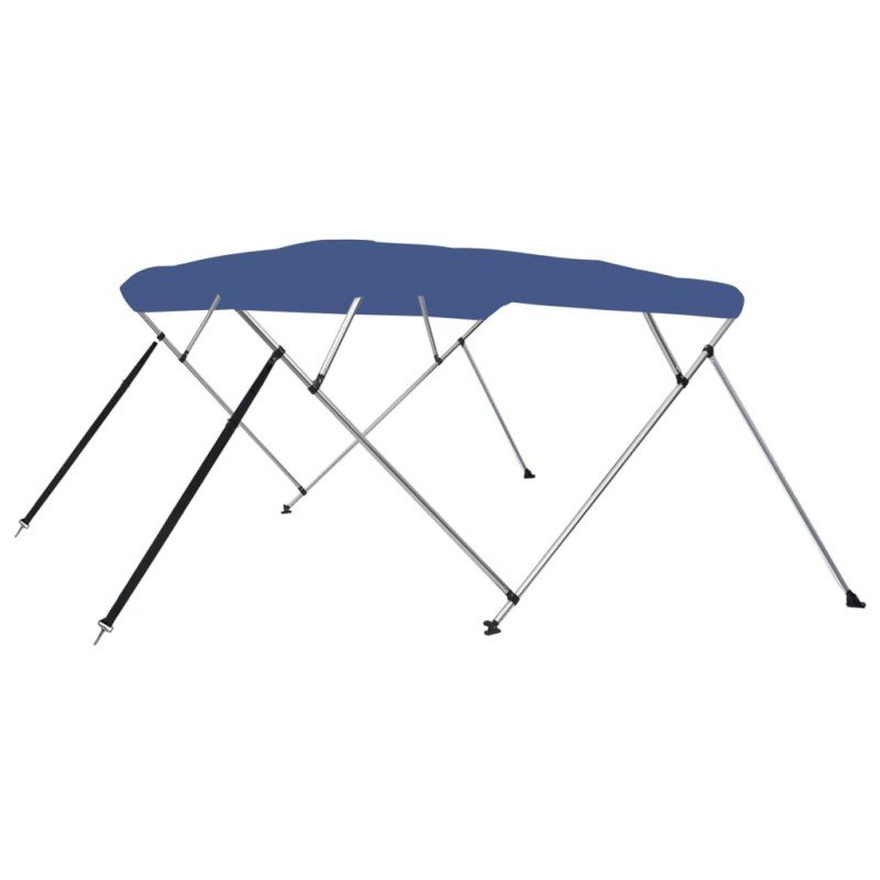 vidaXL Strieška Bimini so 4 oblúkmi, modrá 243x180x137 cm