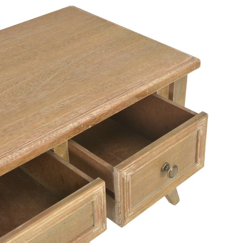 vidaXL TV stolík hnedý 100x35x35 cm drevený