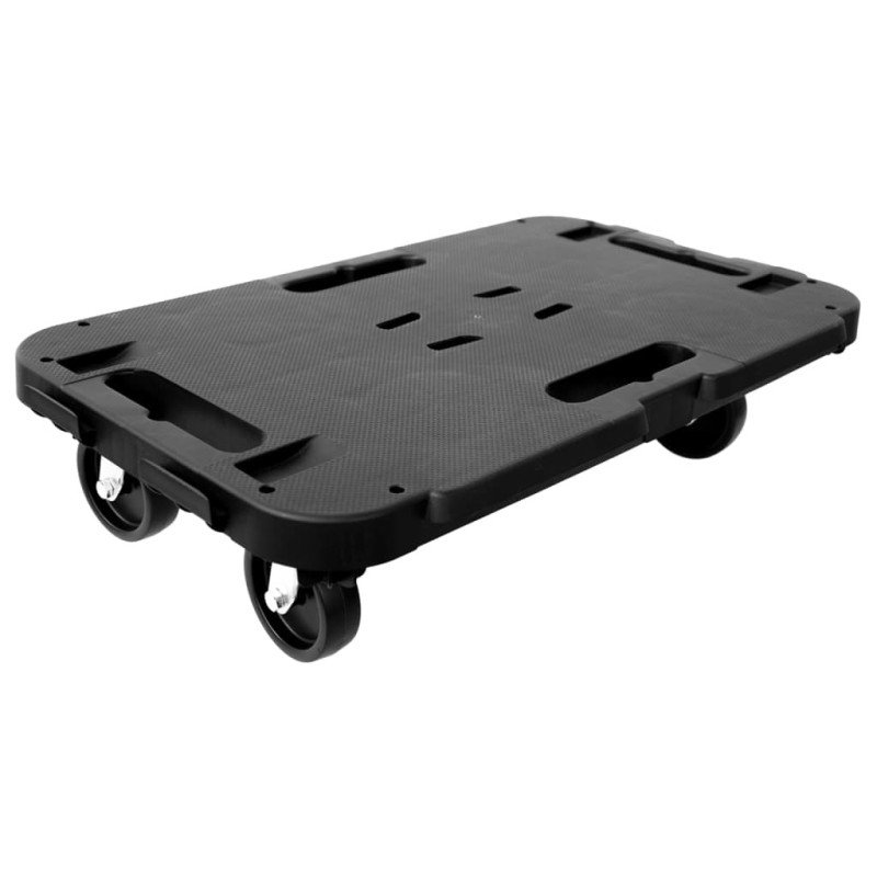 vidaXL Transportné vozíky 2 ks čierne polypropylén 300 kg