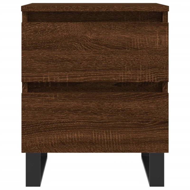 vidaXL Nočný stolík hnedý dub 40x35x50 cm kompozitné drevo