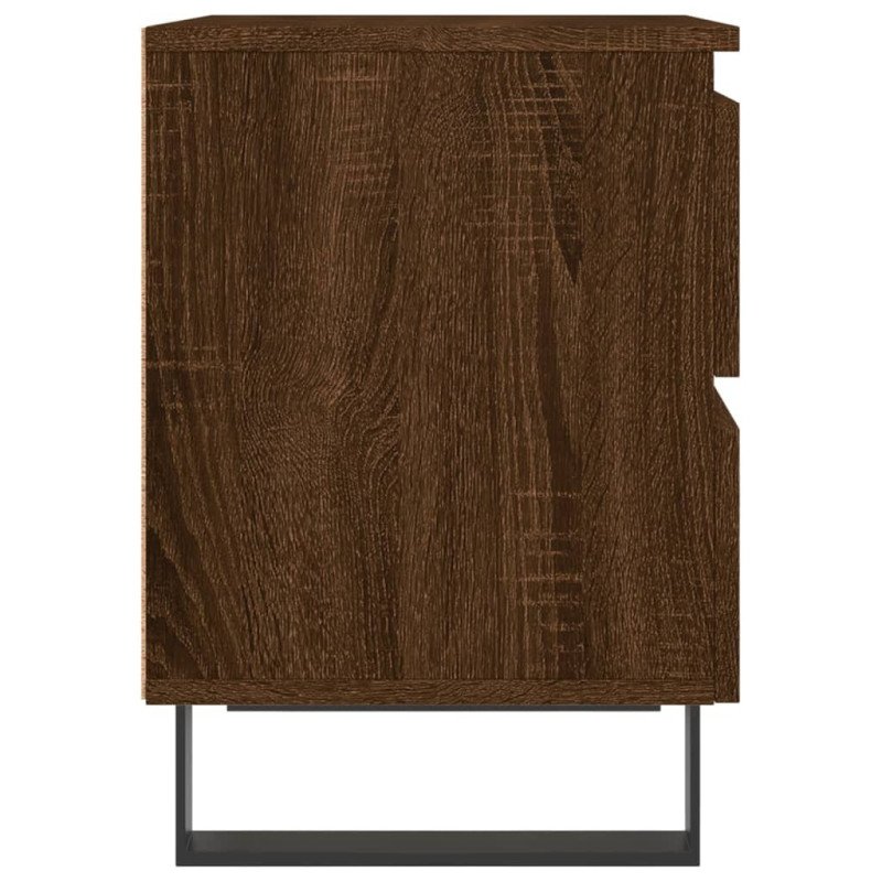 vidaXL Nočný stolík hnedý dub 40x35x50 cm kompozitné drevo
