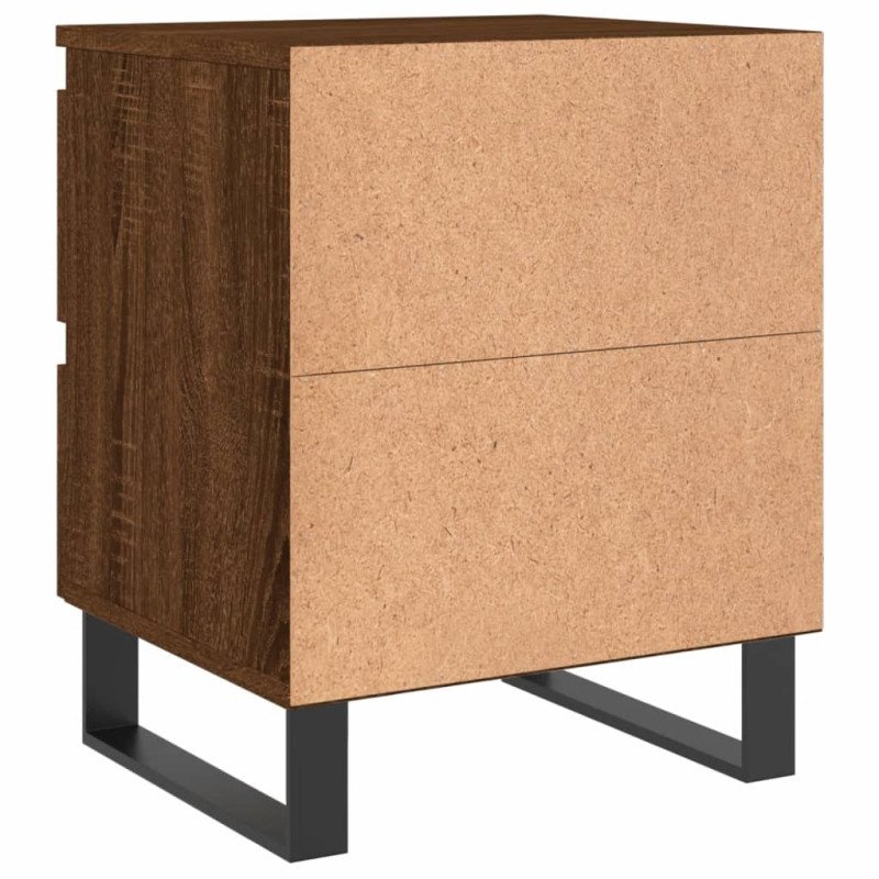 vidaXL Nočný stolík hnedý dub 40x35x50 cm kompozitné drevo