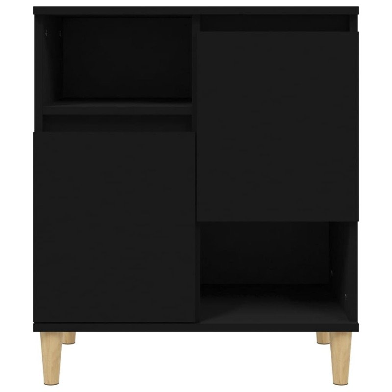 vidaXL Komody 3 ks čierne 60x35x70 cm kompozitné drevo
