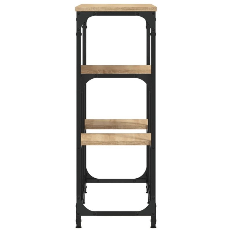 vidaXL Konzolový stolík dub sonoma 89,5x28x76 cm kompozitné drevo
