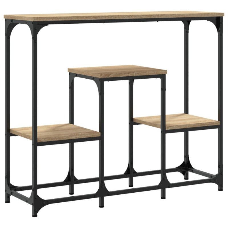 vidaXL Konzolový stolík dub sonoma 89,5x28x76 cm kompozitné drevo