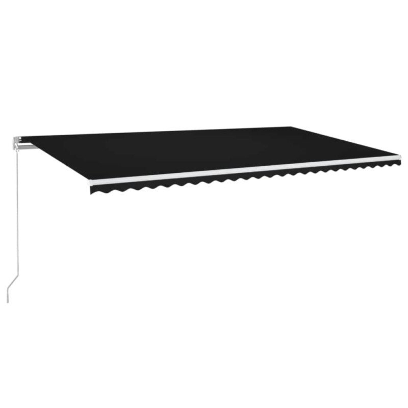 vidaXL Ručne zaťahovacia markíza 600x350 cm antracitová