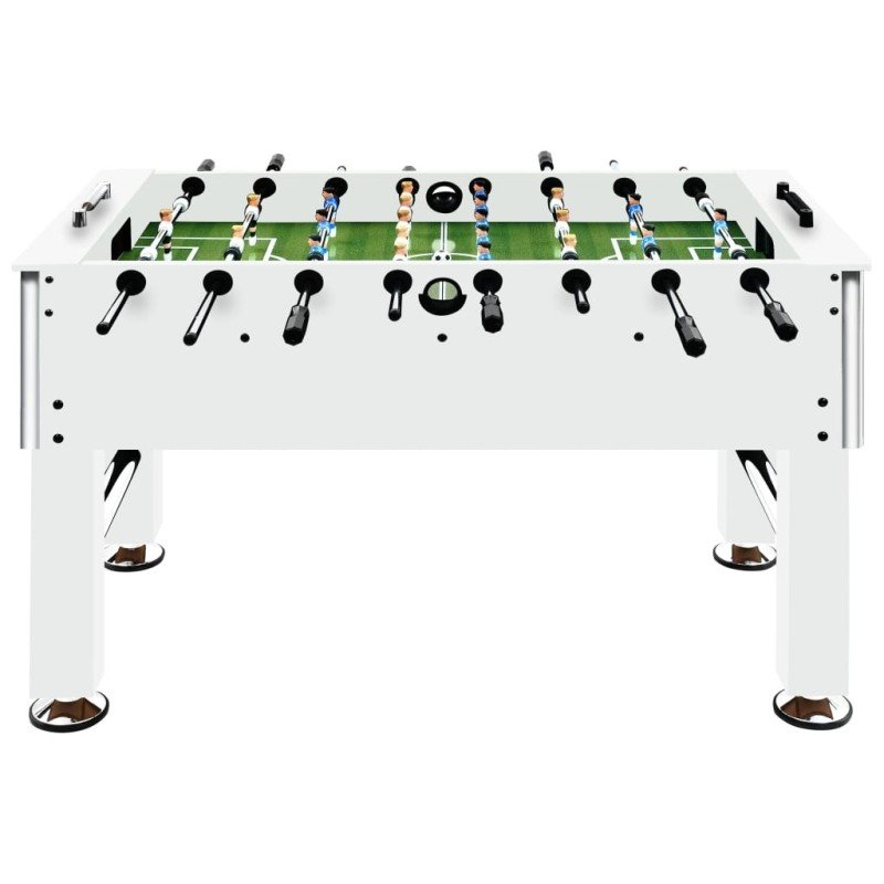 vidaXL Stolný futbal oceľ 60 kg 140x74,5x87,5 cm biely