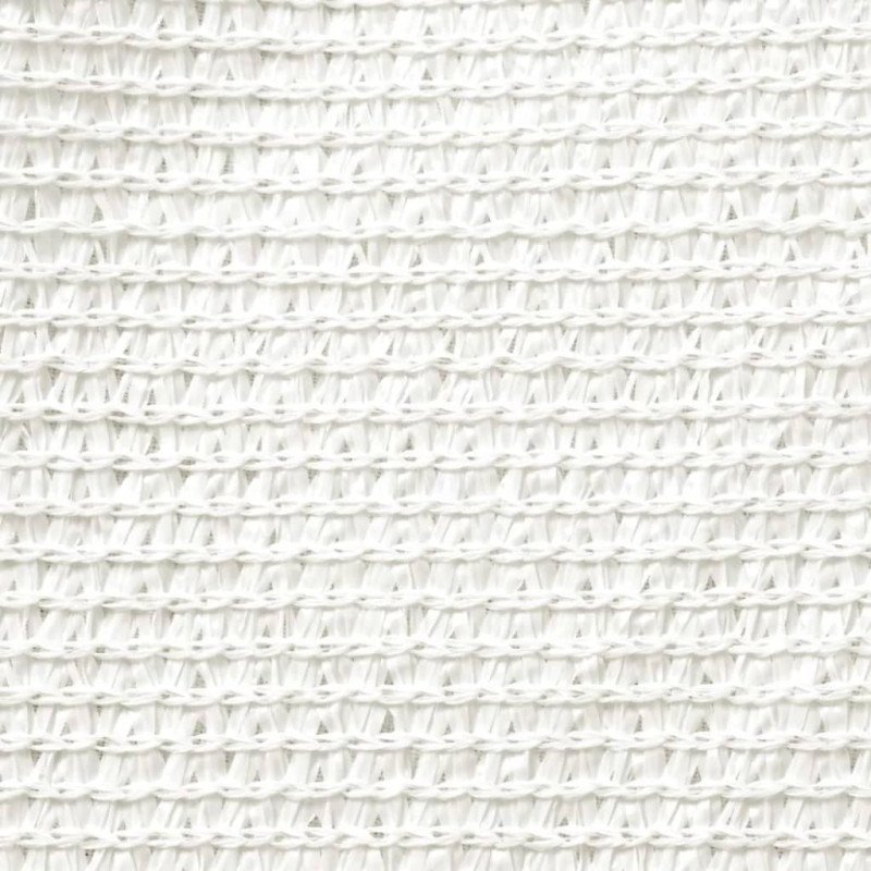 vidaXL Biela slnečná plachta z HDPE, trojuholníková, 5x5x5 m