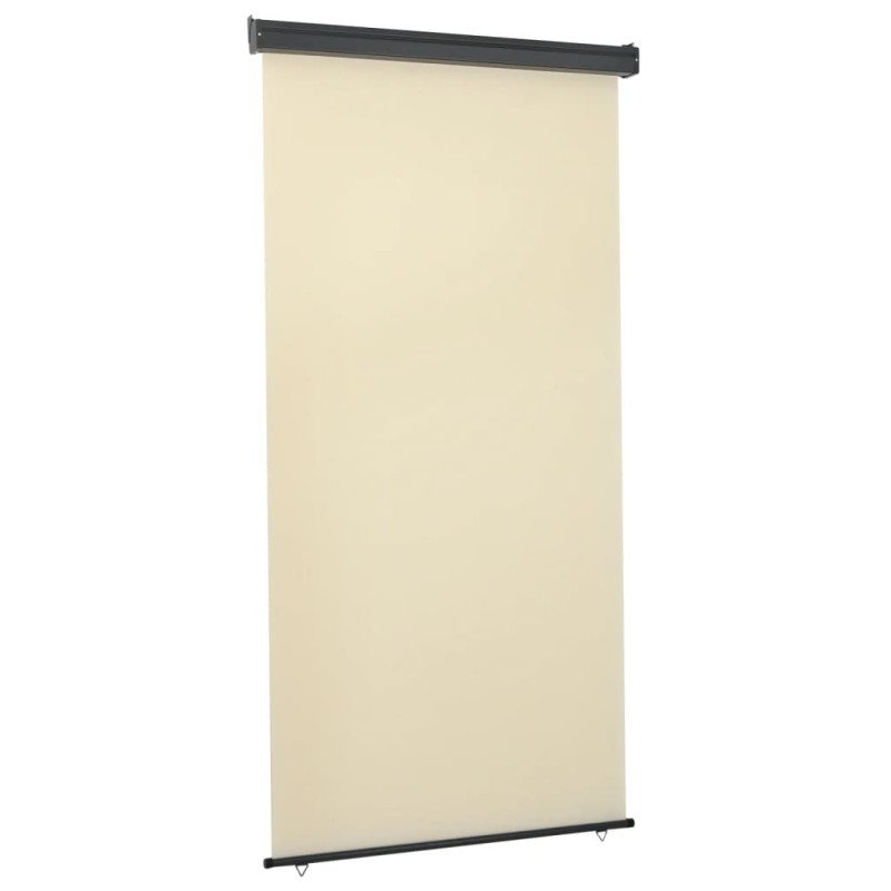 vidaXL Bočná markíza na balkón 122x250 cm, krémová