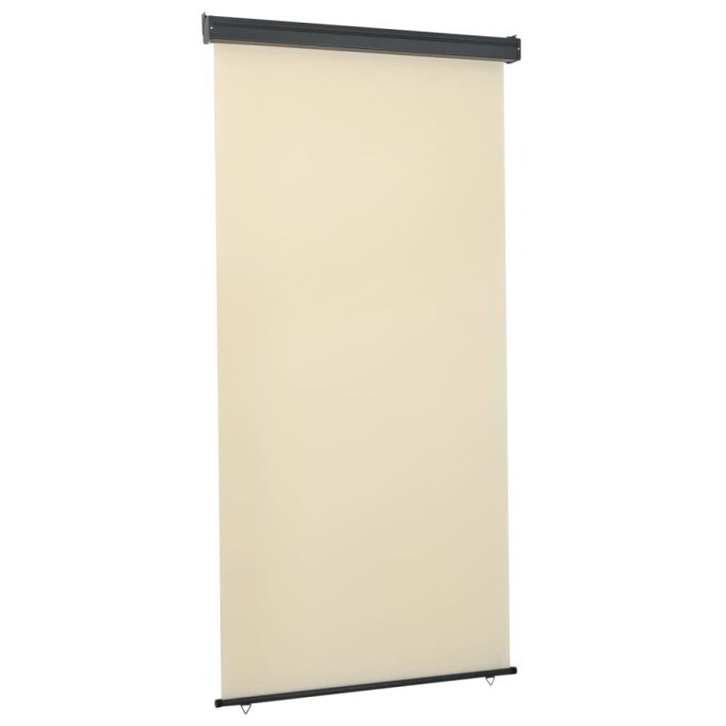 vidaXL Bočná markíza na balkón 122x250 cm, krémová